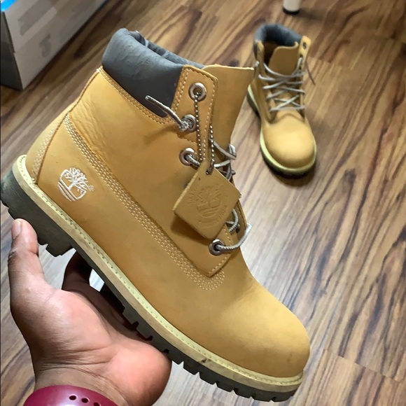 Timberlands Big Kids Fashion Waterproof Boots (6)
